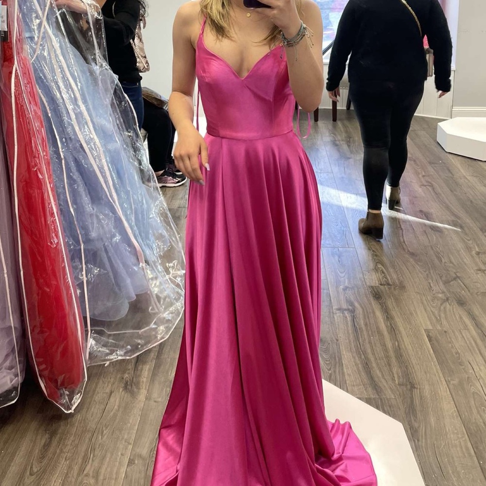 prom dress, size 0, brand is Maddison James, only worn to try on